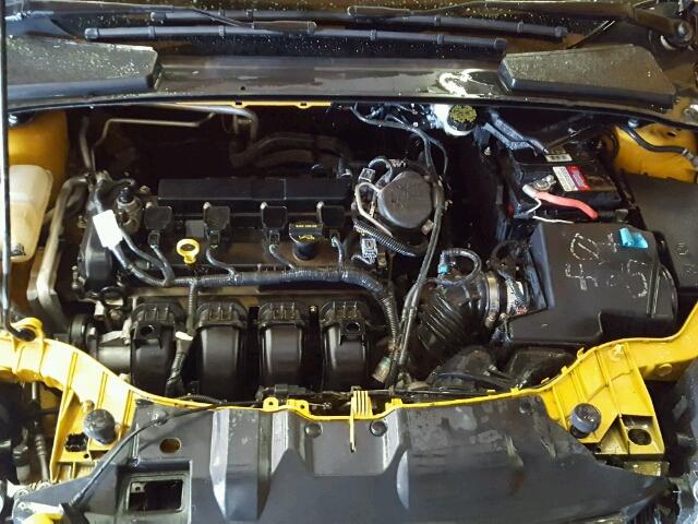 1FAHP3F23CL347629 - 2012 FORD FOCUS SE YELLOW photo 7