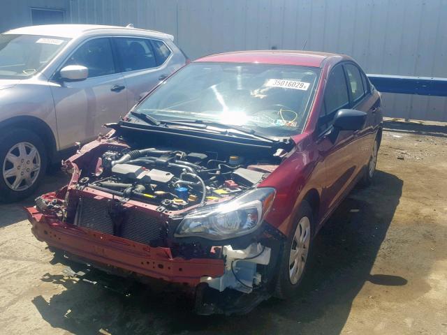 JF1GJAA60FH007907 - 2015 SUBARU IMPREZA MAROON photo 2