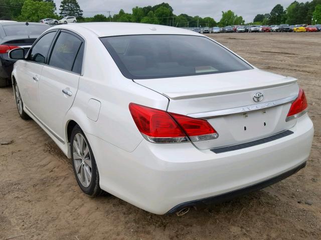 4T1BK3DB4CU455619 - 2012 TOYOTA AVALON BAS WHITE photo 3