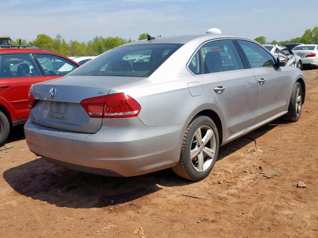 1VWBP7A35CC033677 - 2012 VOLKSWAGEN PASSAT SE GRAY photo 4