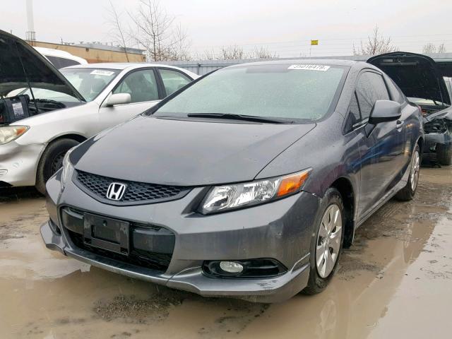 2HGFG3A44CH008726 - 2012 HONDA CIVIC LX GRAY photo 2