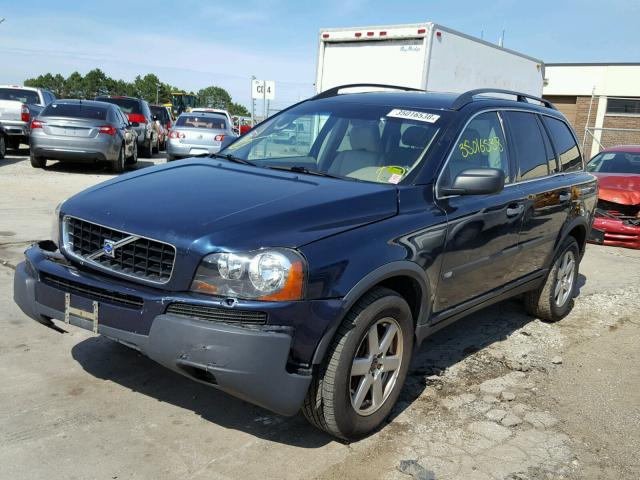 YV1CZ59H341065864 - 2004 VOLVO XC90 BLUE photo 2