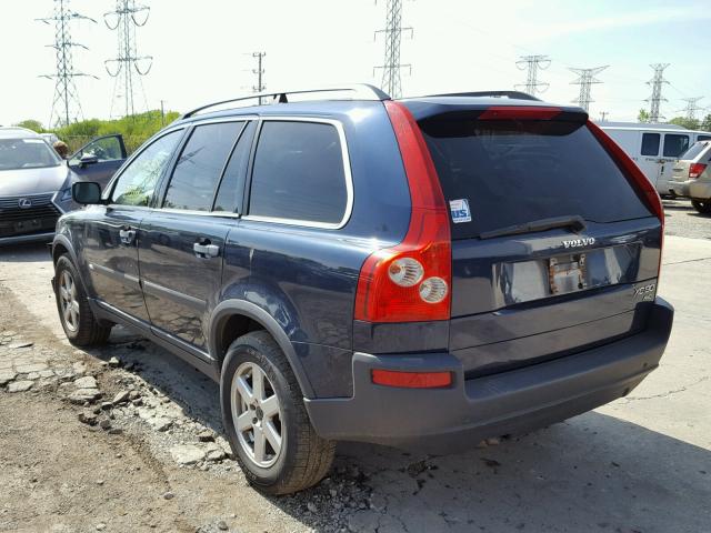 YV1CZ59H341065864 - 2004 VOLVO XC90 BLUE photo 3