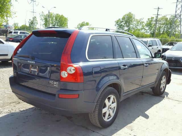 YV1CZ59H341065864 - 2004 VOLVO XC90 BLUE photo 4