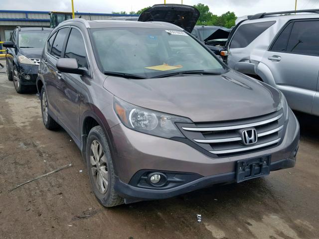 5J6RM3H74DL002136 - 2013 HONDA CR-V EXL TAN photo 1