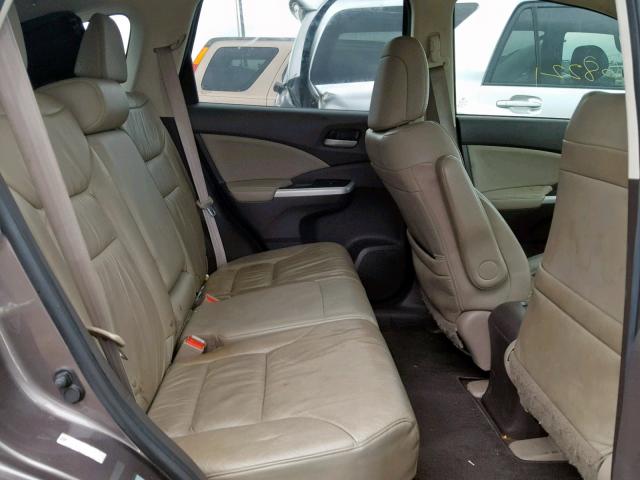 5J6RM3H74DL002136 - 2013 HONDA CR-V EXL TAN photo 6