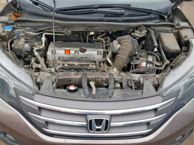 5J6RM3H74DL002136 - 2013 HONDA CR-V EXL TAN photo 7