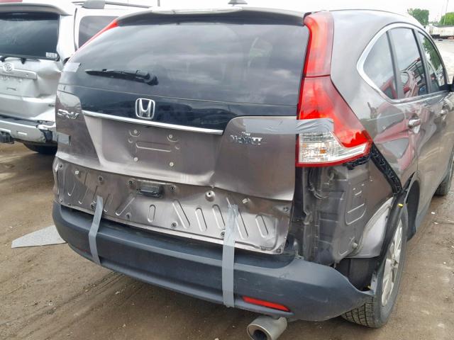 5J6RM3H74DL002136 - 2013 HONDA CR-V EXL TAN photo 9