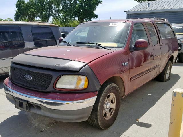 2FTRX17273CA46311 - 2003 FORD F150 BURGUNDY photo 2