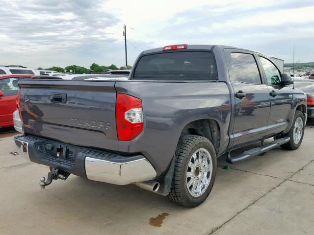 5TFEW5F11GX194301 - 2016 TOYOTA TUNDRA CRE GRAY photo 4