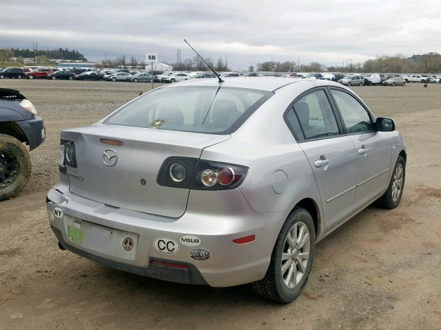 JM1BK12F871669194 - 2007 MAZDA 3 I SILVER photo 4