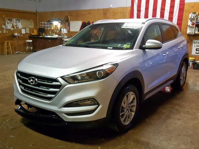 KM8J3CA45JU695967 - 2018 HYUNDAI TUCSON SEL SILVER photo 2