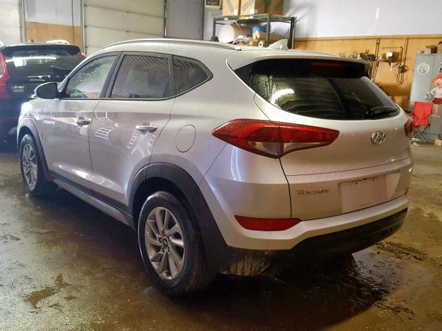 KM8J3CA45JU695967 - 2018 HYUNDAI TUCSON SEL SILVER photo 3