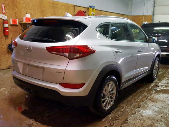 KM8J3CA45JU695967 - 2018 HYUNDAI TUCSON SEL SILVER photo 4