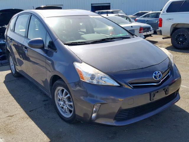 JTDZN3EU7D3257134 - 2013 TOYOTA PRIUS V CHARCOAL photo 1