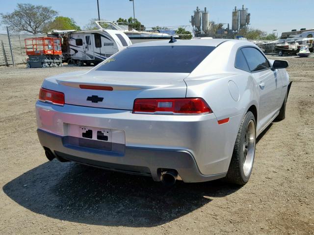 2G1FA1E32E9166347 - 2014 CHEVROLET CAMARO LS SILVER photo 4