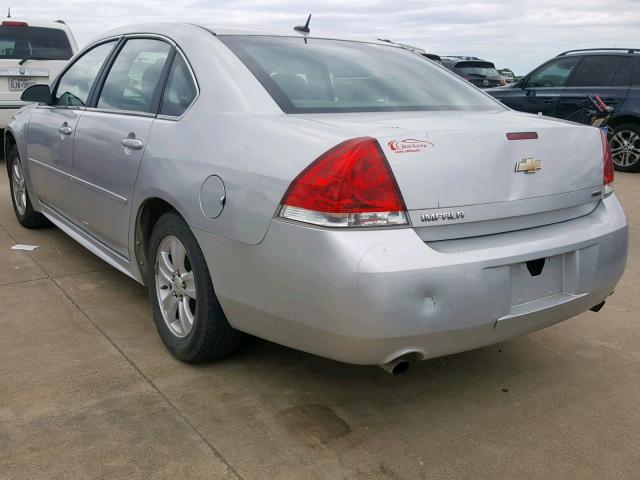 2G1WA5E3XE1174637 - 2014 CHEVROLET IMPALA LIM SILVER photo 3