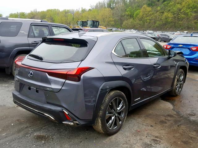 JTHU9JBH4K2000525 - 2019 LEXUS UX 250H GRAY photo 4