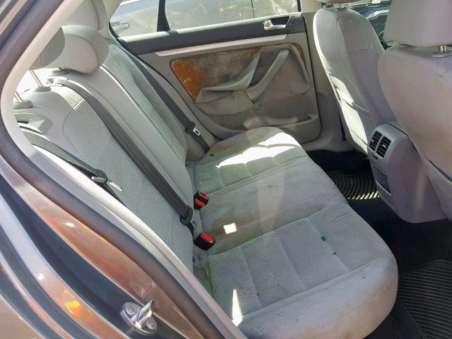 3VWJM71K79M166962 - 2009 VOLKSWAGEN JETTA S GRAY photo 6