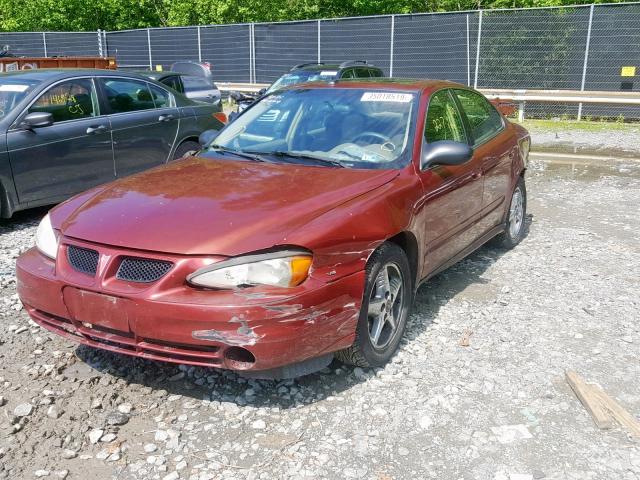 1G2NF52E93M555878 - 2003 PONTIAC GRAND AM S BURGUNDY photo 2