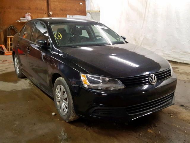 3VW2K7AJ0CM372245 - 2012 VOLKSWAGEN JETTA BASE BLACK photo 1