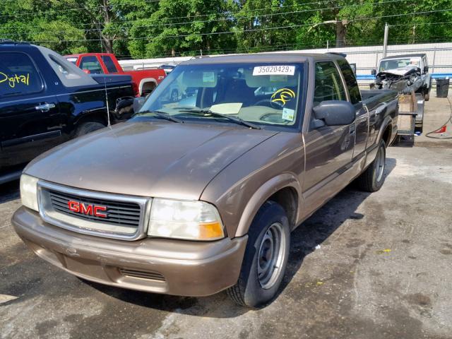 1GTCS195328197763 - 2002 GMC SONOMA TAN photo 2