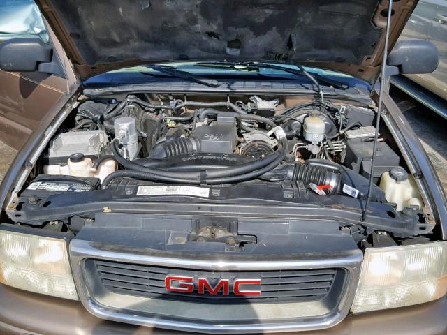 1GTCS195328197763 - 2002 GMC SONOMA TAN photo 7