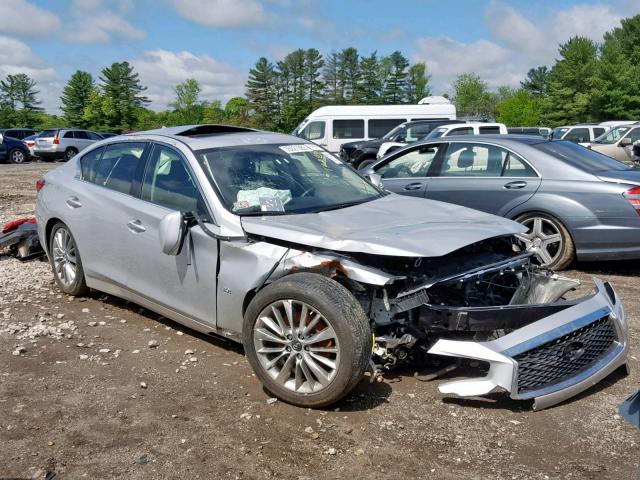 JN1EV7AP5JM365363 - 2018 INFINITI Q50 LUXE SILVER photo 1