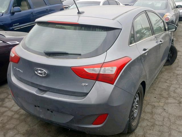 KMHD35LH6GU325757 - 2016 HYUNDAI ELANTRA GT GRAY photo 4