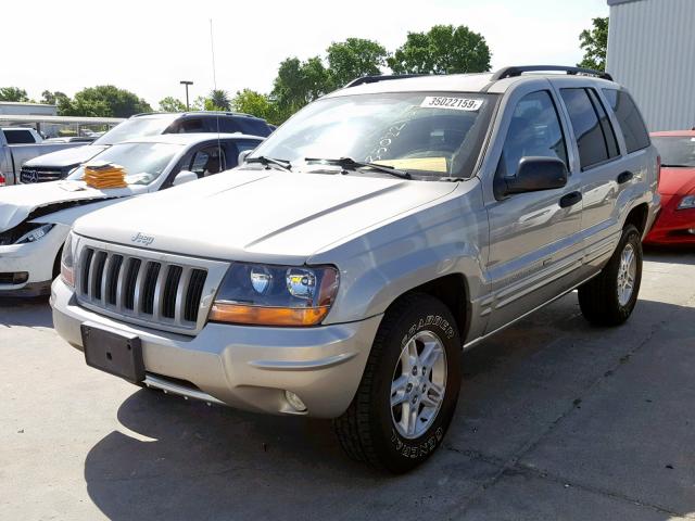 1J4GX48SX4C243966 - 2004 JEEP GRAND CHER BEIGE photo 2