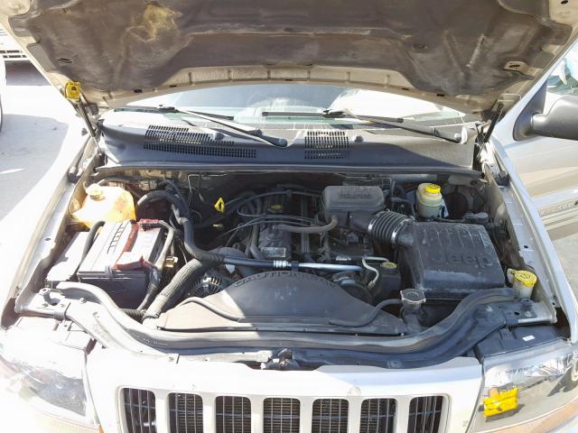 1J4GX48SX4C243966 - 2004 JEEP GRAND CHER BEIGE photo 7