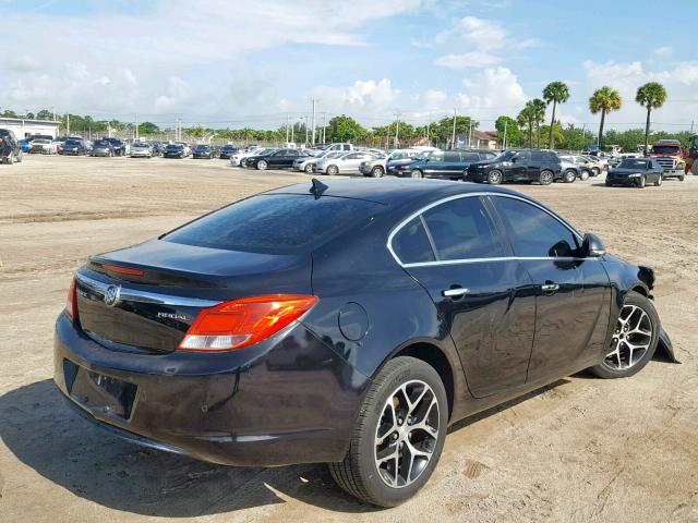 2G4GS5EK5C9143371 - 2012 BUICK REGAL PREM BLACK photo 4