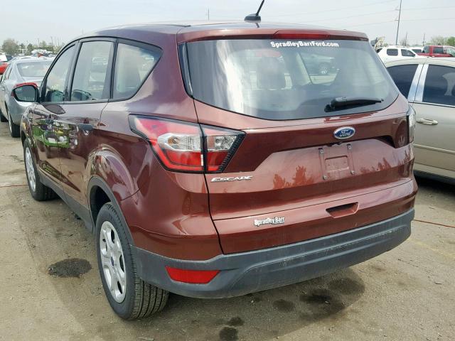 1FMCU0F77JUB83814 - 2018 FORD ESCAPE S MAROON photo 3