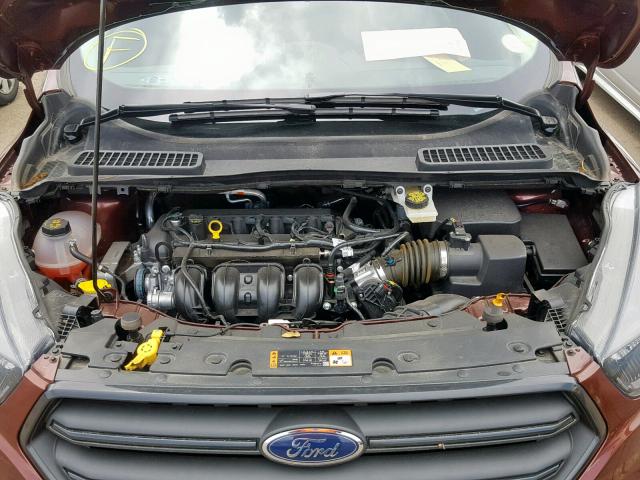 1FMCU0F77JUB83814 - 2018 FORD ESCAPE S MAROON photo 7