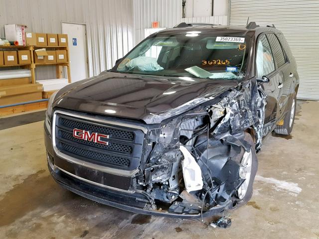 1GKKRNED5FJ363263 - 2015 GMC ACADIA SLE GRAY photo 2