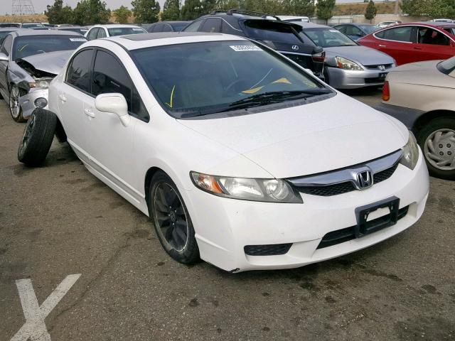 2HGFA16959H521339 - 2009 HONDA CIVIC EXL WHITE photo 1