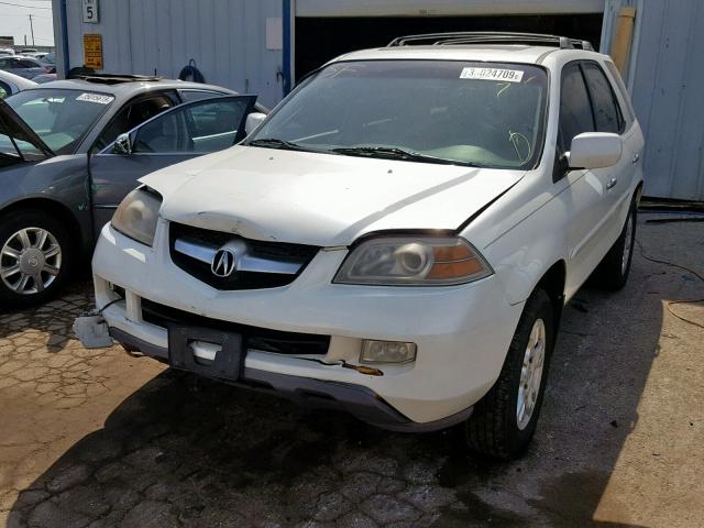 2HNYD18656H503768 - 2006 ACURA MDX TOURIN WHITE photo 2