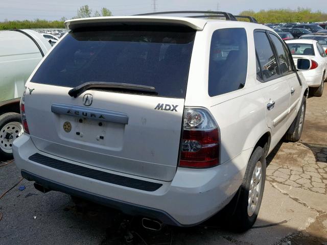 2HNYD18656H503768 - 2006 ACURA MDX TOURIN WHITE photo 4