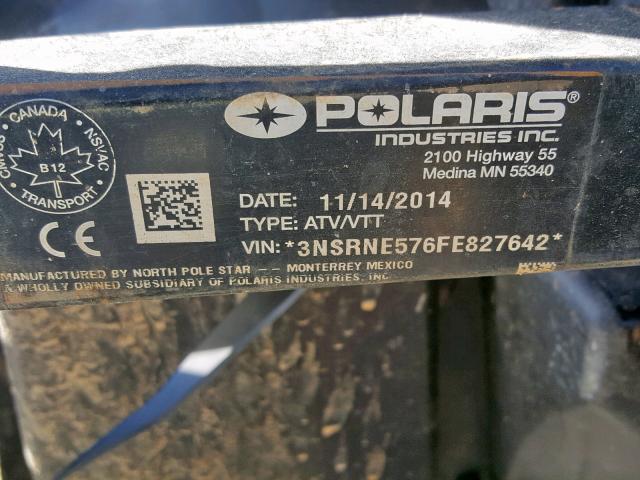 3NSRNE576FE827642 - 2015 POLARIS RANGER CRE TWO TONE photo 10