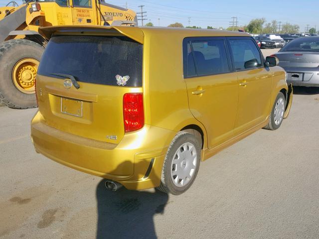 JTLKE50E881054286 - 2008 TOYOTA SCION XB 金色 照片 4