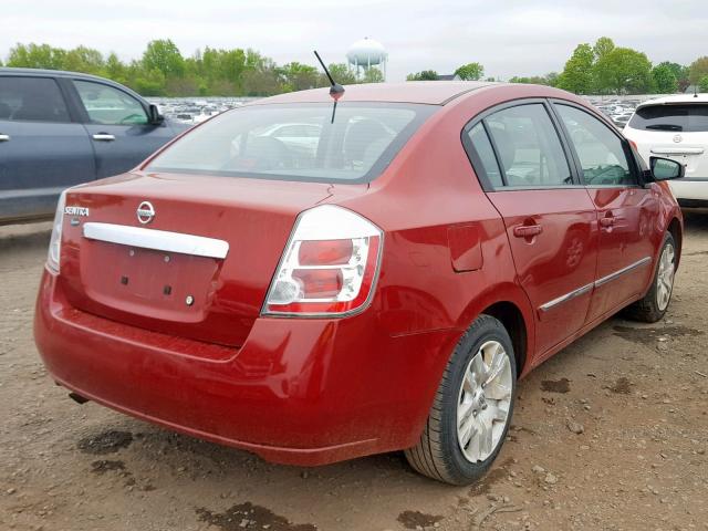 3N1AB6AP3AL693831 - 2010 NISSAN SENTRA 2.0 RED photo 4