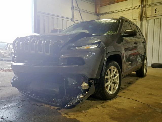 1C4PJLCB1HW540136 - 2017 JEEP CHEROKEE L GRAY photo 2