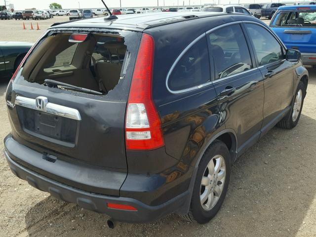 JHLRE38728C032117 - 2008 HONDA CR-V EXL BLACK photo 4