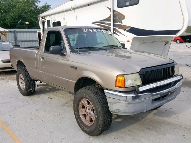 1FTYR10U34PB56516 - 2004 FORD RANGER BROWN photo 1