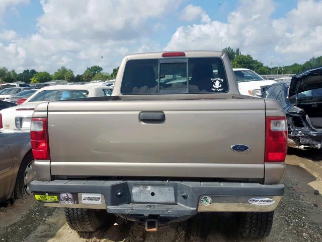 1FTYR10U34PB56516 - 2004 FORD RANGER BROWN photo 6