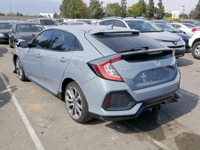 SHHFK7H48JU416643 - 2018 HONDA CIVIC SPOR GRAY photo 3