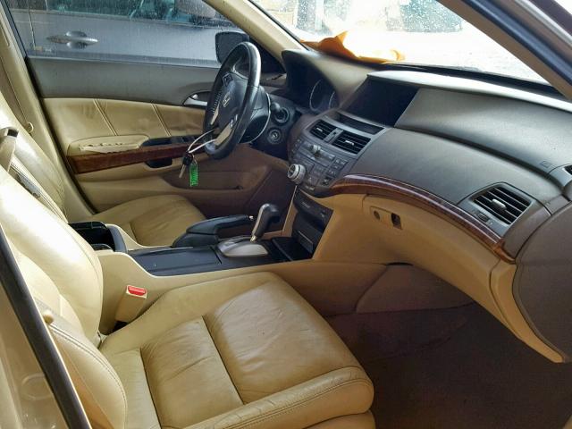 1HGCP368X8A076596 - 2008 HONDA ACCORD EXL TAN photo 5