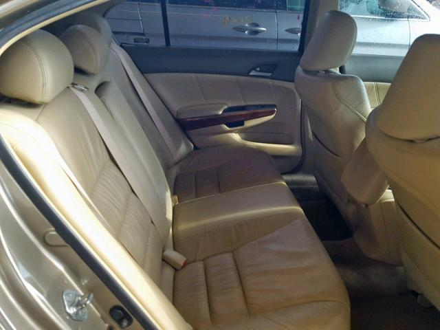 1HGCP368X8A076596 - 2008 HONDA ACCORD EXL TAN photo 6