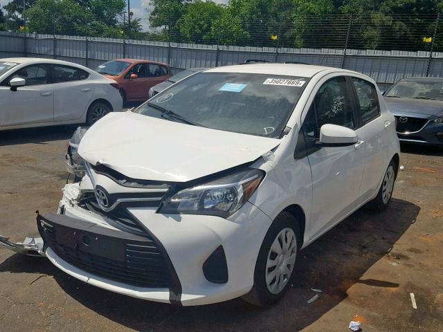 VNKKTUD33HA076577 - 2017 TOYOTA YARIS L WHITE photo 2