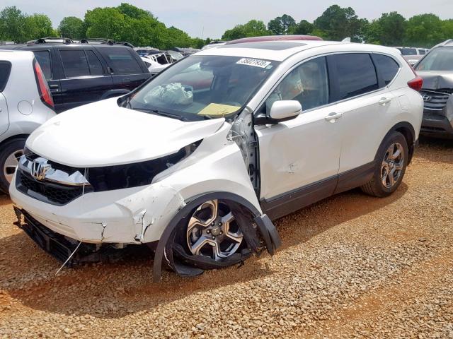 5J6RW1H80JL002878 - 2018 HONDA CR-V EXL WHITE photo 2